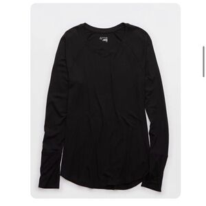 Aerie Black Long Sleeve Tee